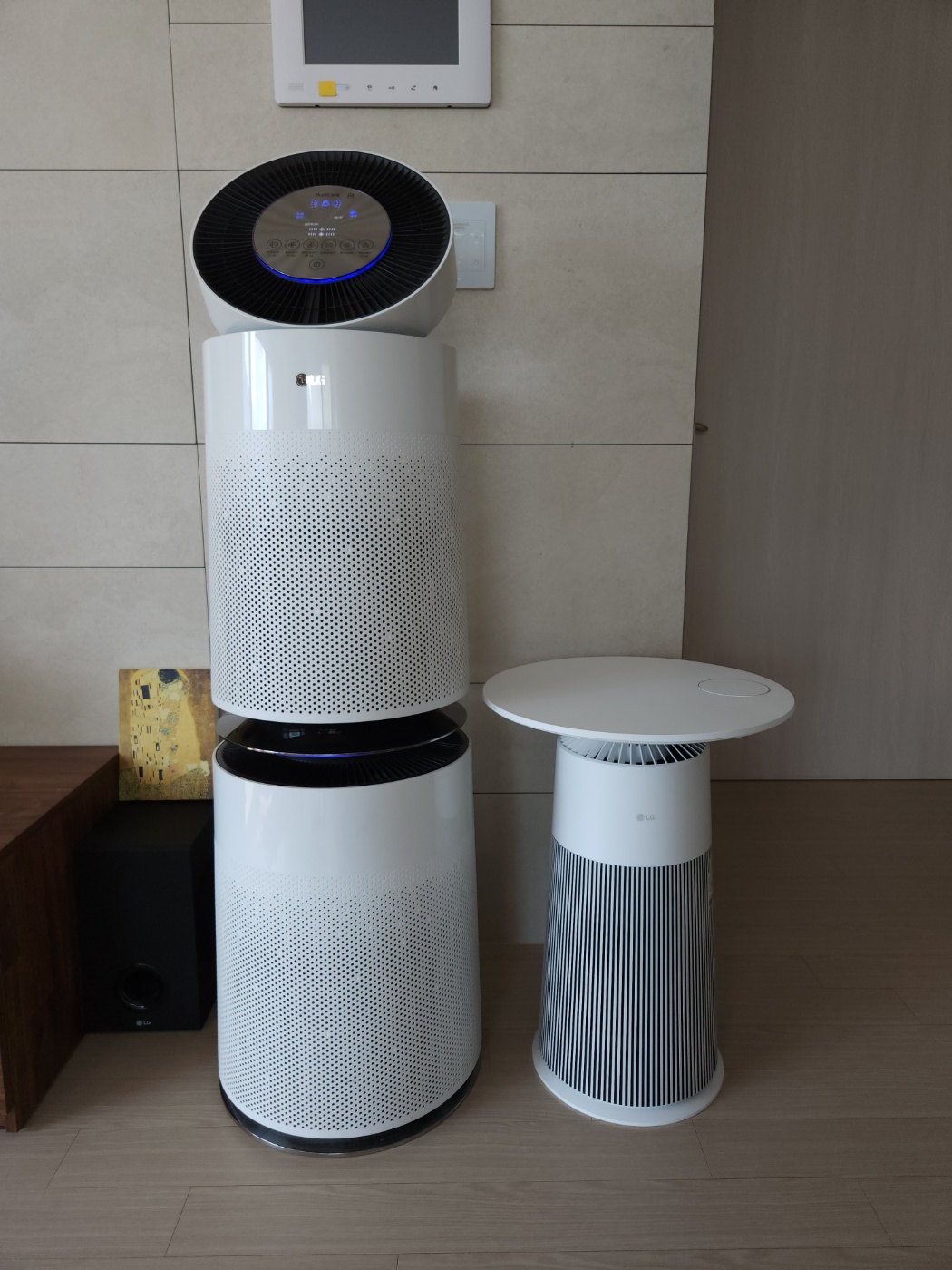 큰거랑 작은 엘지 공청기 